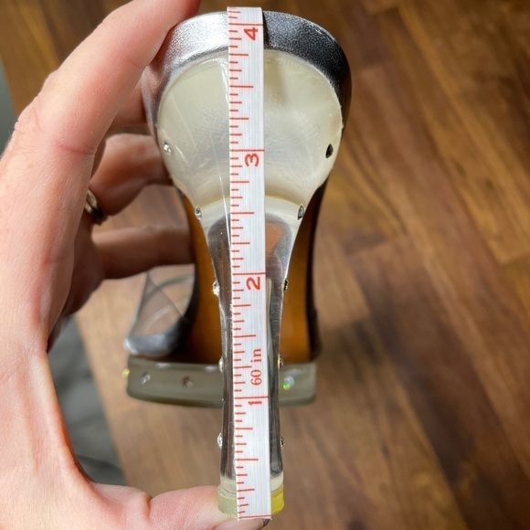 Stuart Weitzman Clear Square Toe Y2K Rhinestone - Picture 14 of 14